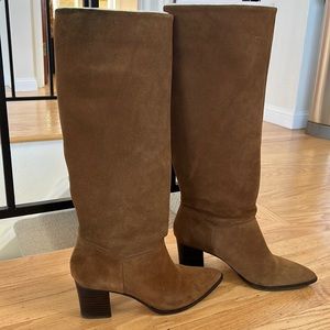 Sole Society suede boots. Size 8.5. Cognac color.